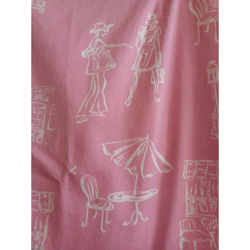 Talbots vintage Parisian cafe miniskirt 16Petite cotton stretch spring summer